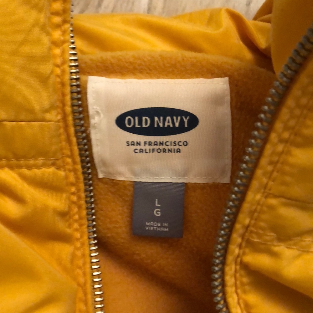 Yellow Old Navy Bubble Vest